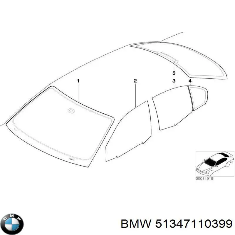 Скло-кватирка двері, задній, лівою BMW 51348196029 ціна, від 11.16 USD