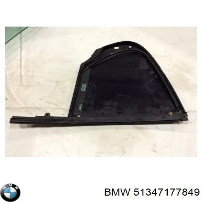 Скло-кватирка двері, задній, лівою BMW 51347177849 ціна, від 12.67 USD