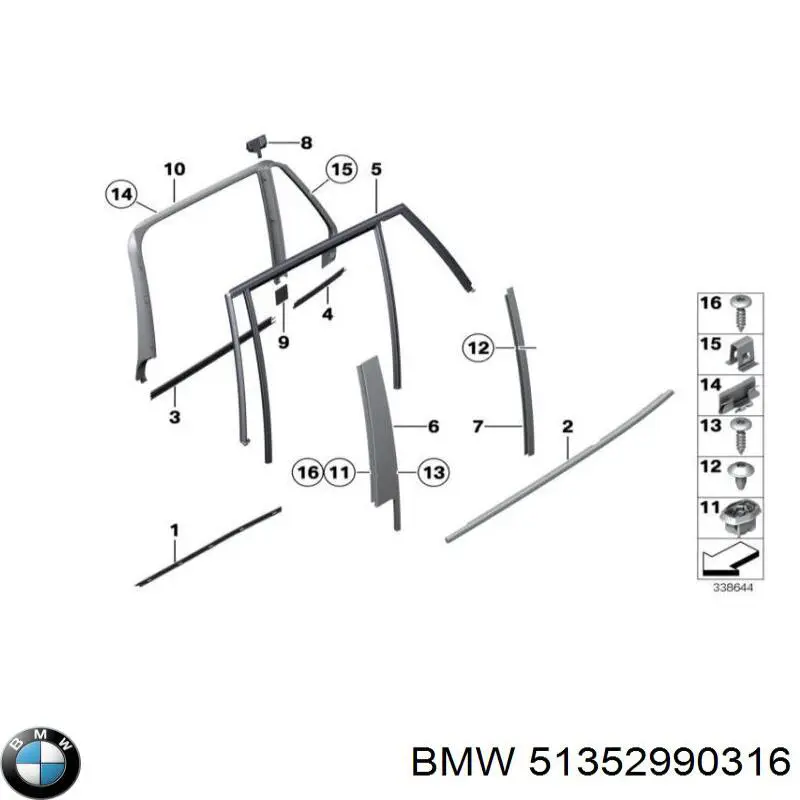 51352990316 BMW 