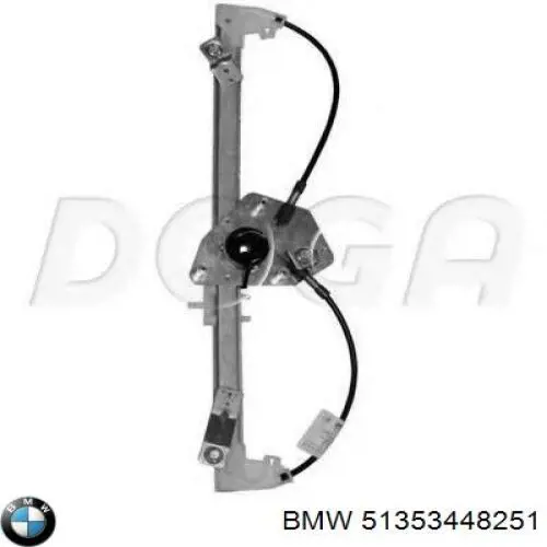 Купити 51353448251 BMW Механізм склопідіймача двері задньої, лівої