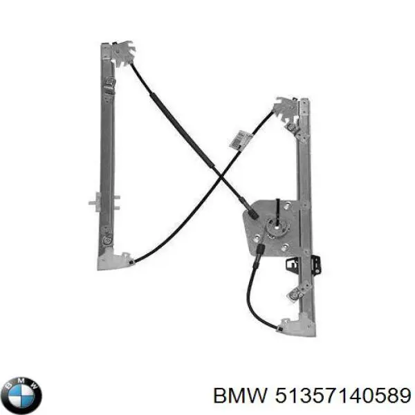 Механізм склопідіймача двері задньої, лівої 51357140589 BMW