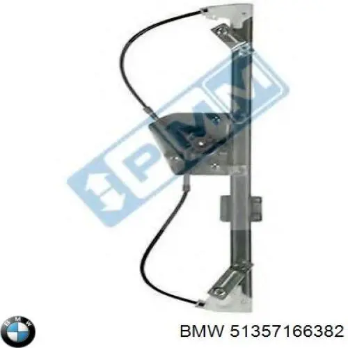51357166382 BMW Склопідйомник задніх правих дверей