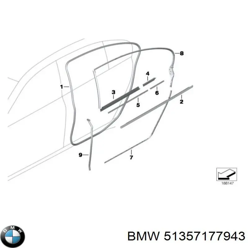  BMW 51357177943 ціна, від 38.09 USD