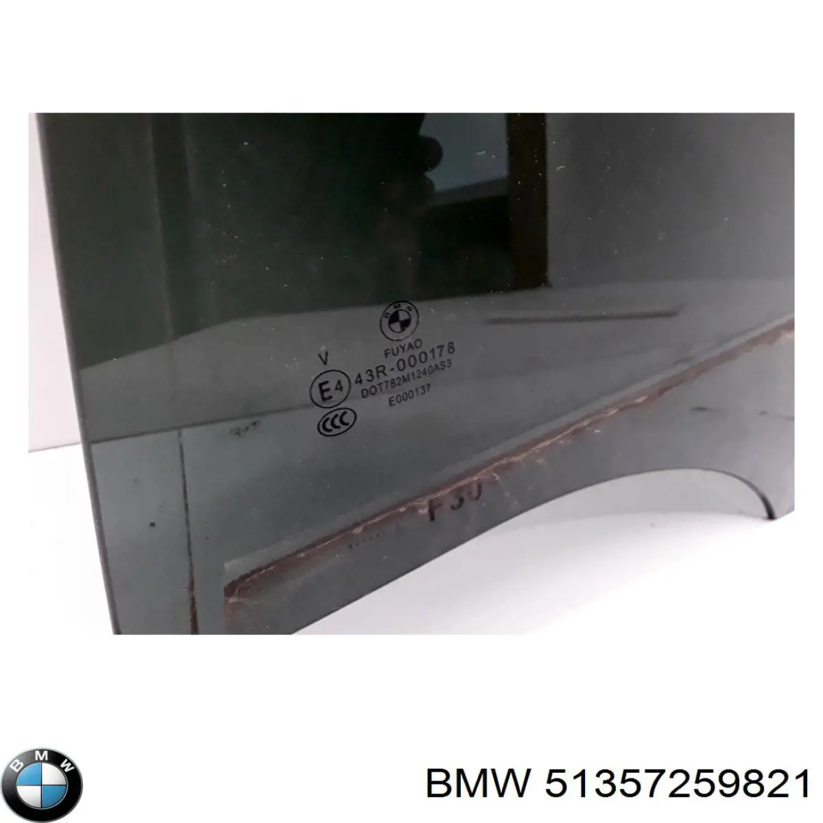 51357259821 BMW Скло задніх дверей, лівих
