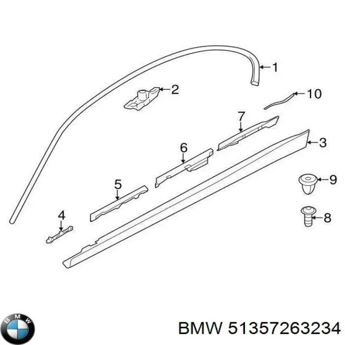  BMW 51357263234 ціна, від 108.63 USD