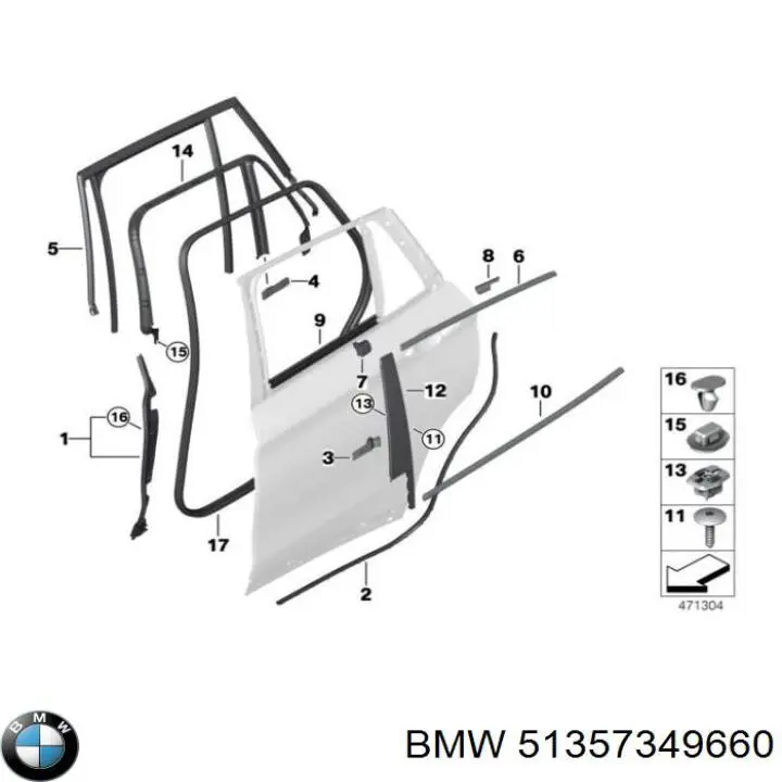 Купити 51357349660 BMW 