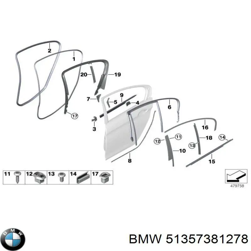  BMW 51357381278 ціна, від 24.06 USD