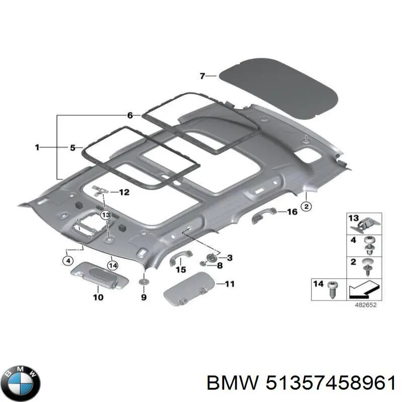 Купити 51357458961 BMW 