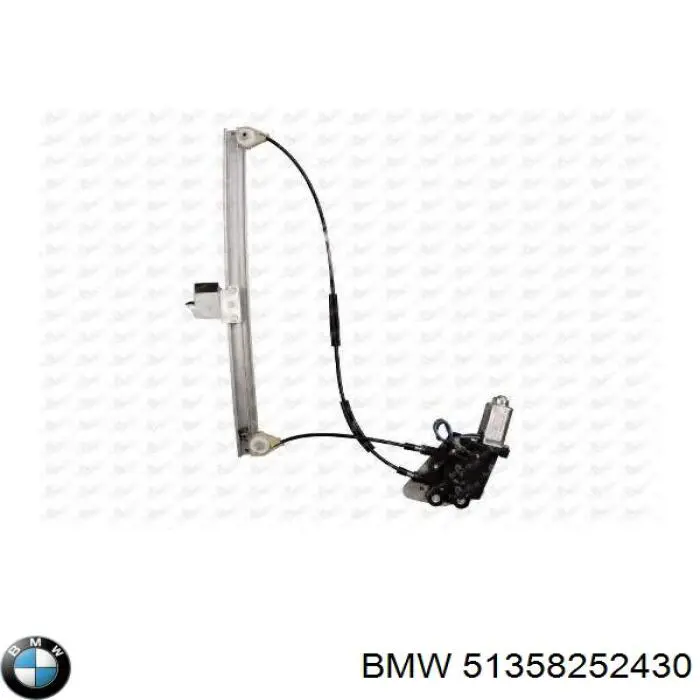 51358252430 BMW механізм склопідіймача двері задньої, правої