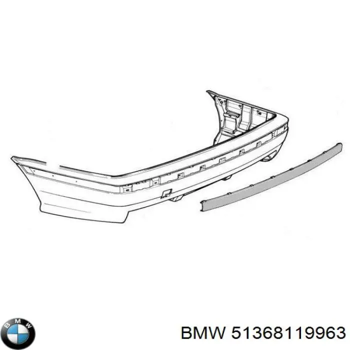51368119963 BMW Підкрилок заднього крила, лівий