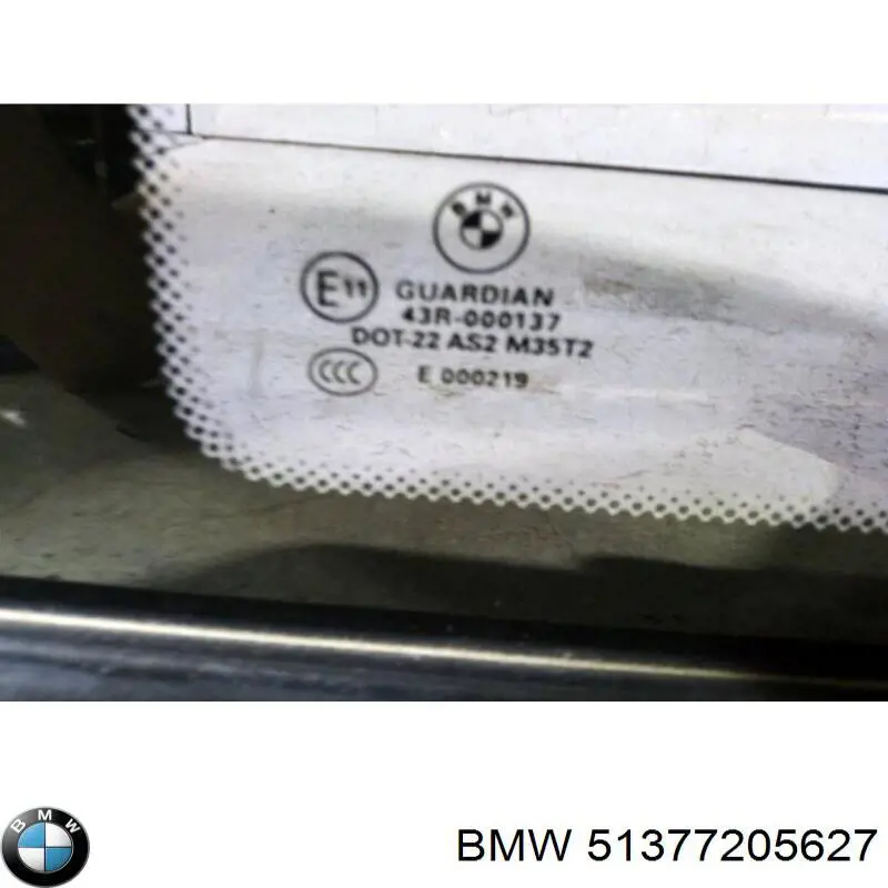 Купити 51377205627 BMW Скло багажного відсіку, ліве