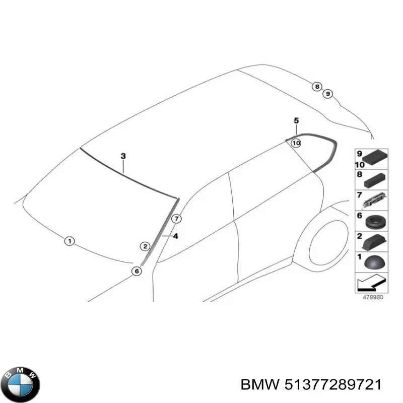  BMW 51377289721 ціна, від 45.05 USD