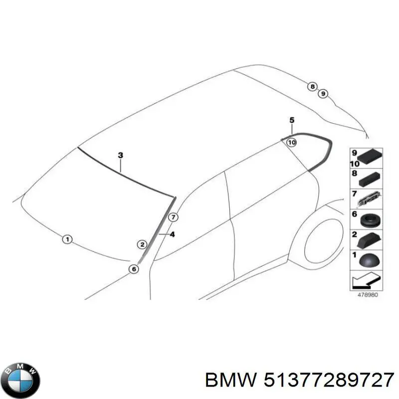  BMW 51377289727 ціна, від 41.06 USD