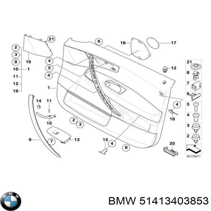  BMW 51413403853 ціна, від 282.96 USD