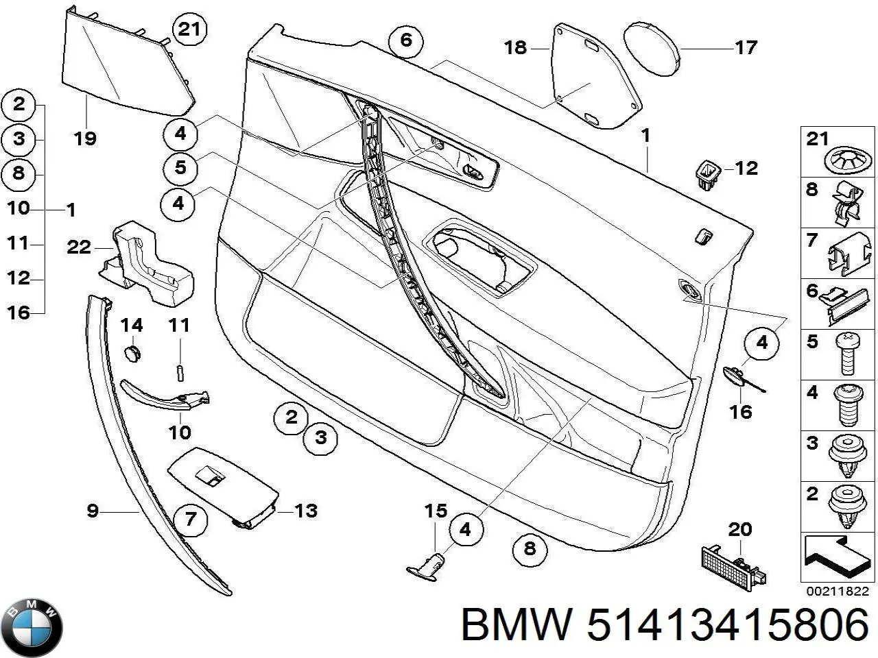  BMW 51413415806 ціна, від 35.23 USD