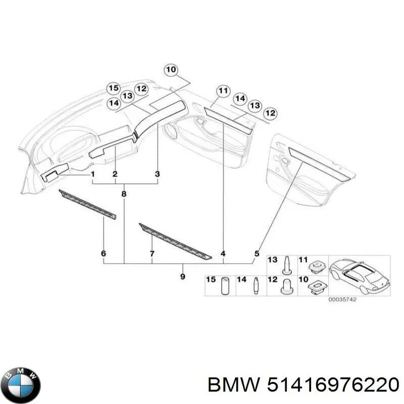  BMW 51418215278 ціна, від 4.14 USD