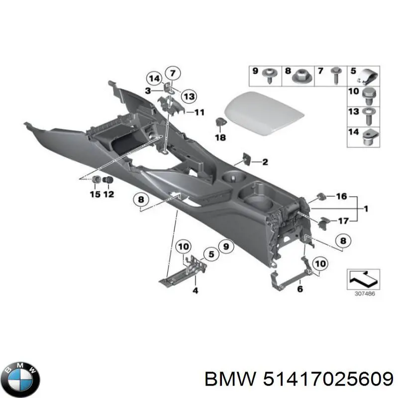  BMW 51417025609 ціна, від 0.42 USD