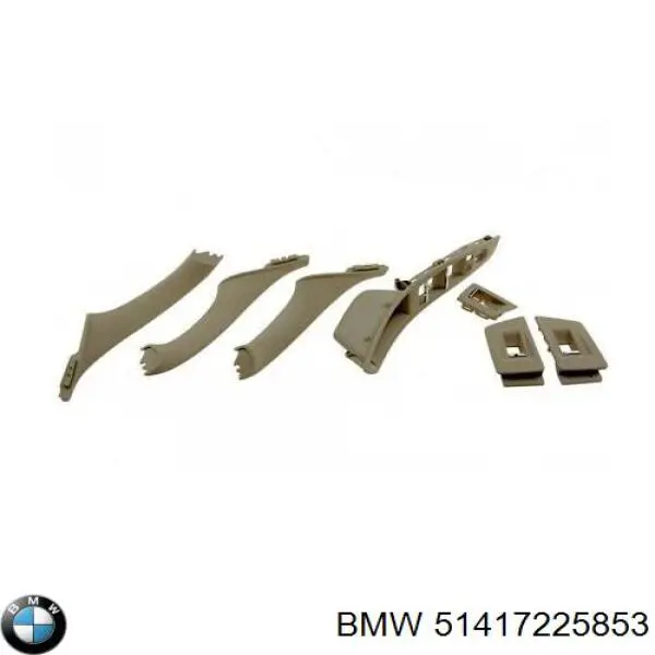 Ручка передньої двері внутрішня права BMW 51417225853 ціна, від 14.30 USD