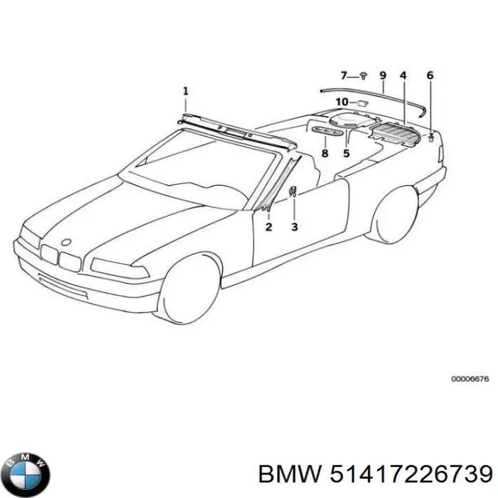  BMW 51417226739 ціна, від 456.45 USD