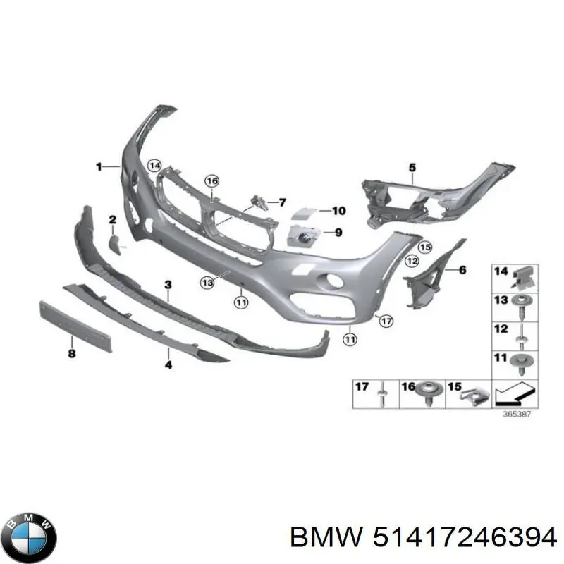  BMW 51417246394 ціна, від 316.20 USD