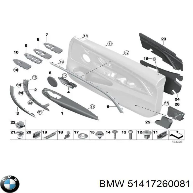  BMW 51417260081 ціна, від 21.97 USD