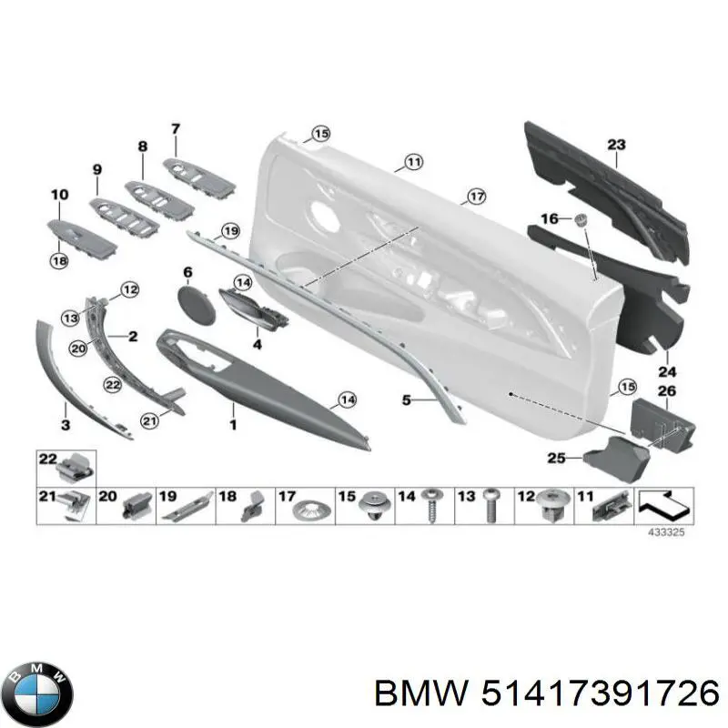  BMW 51417391726 ціна, від 25.33 USD