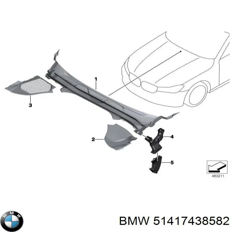 Купити 51417438582 BMW 
