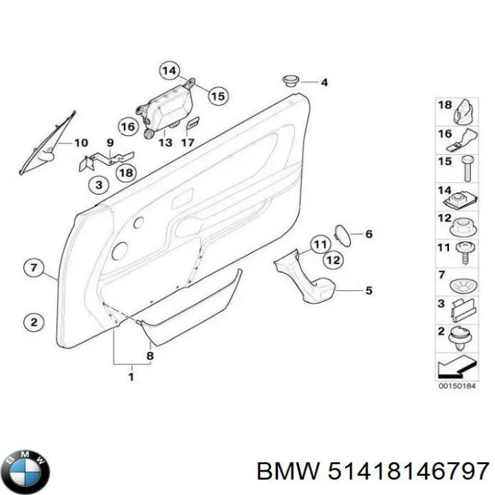 Купити 51418146797 BMW 