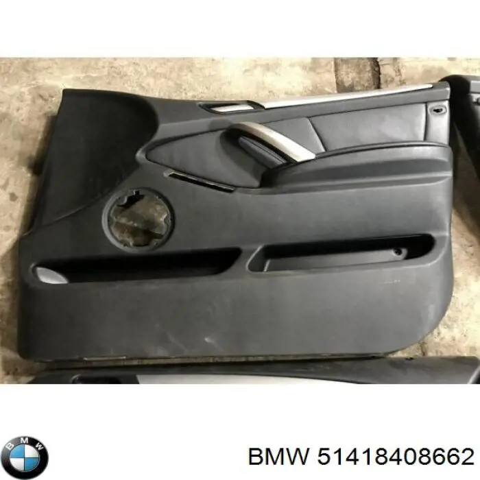 Облицювання внутрішньої ручки дверей, передньої, правої BMW 51418408662