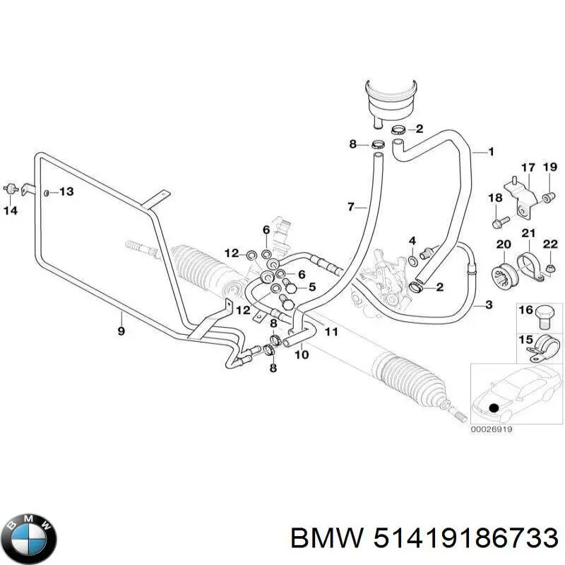  51419186733 BMW