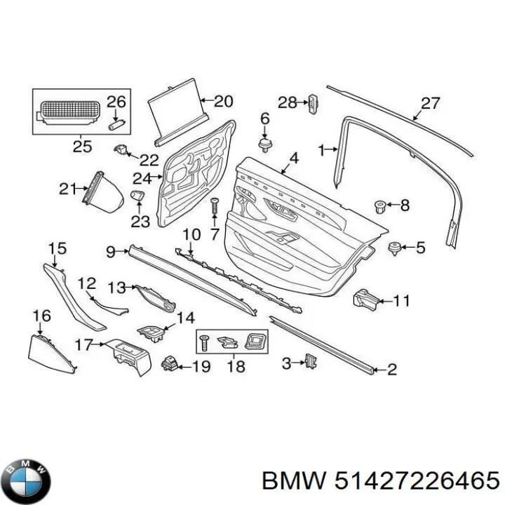  BMW 51427226465 ціна, від 109.68 USD