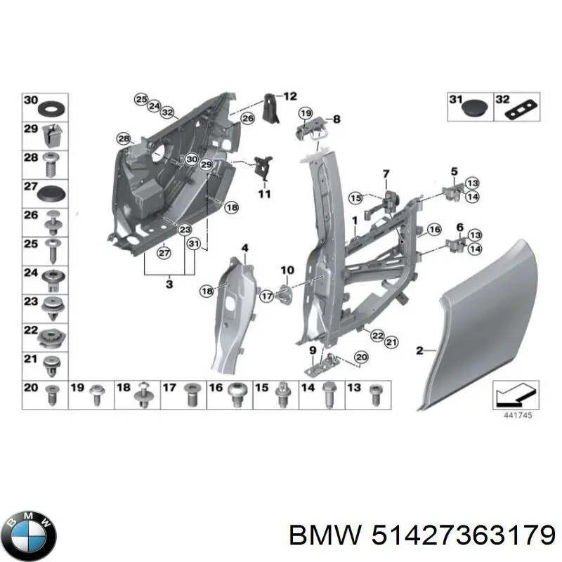  BMW 51427363179 ціна, від 11.05 USD