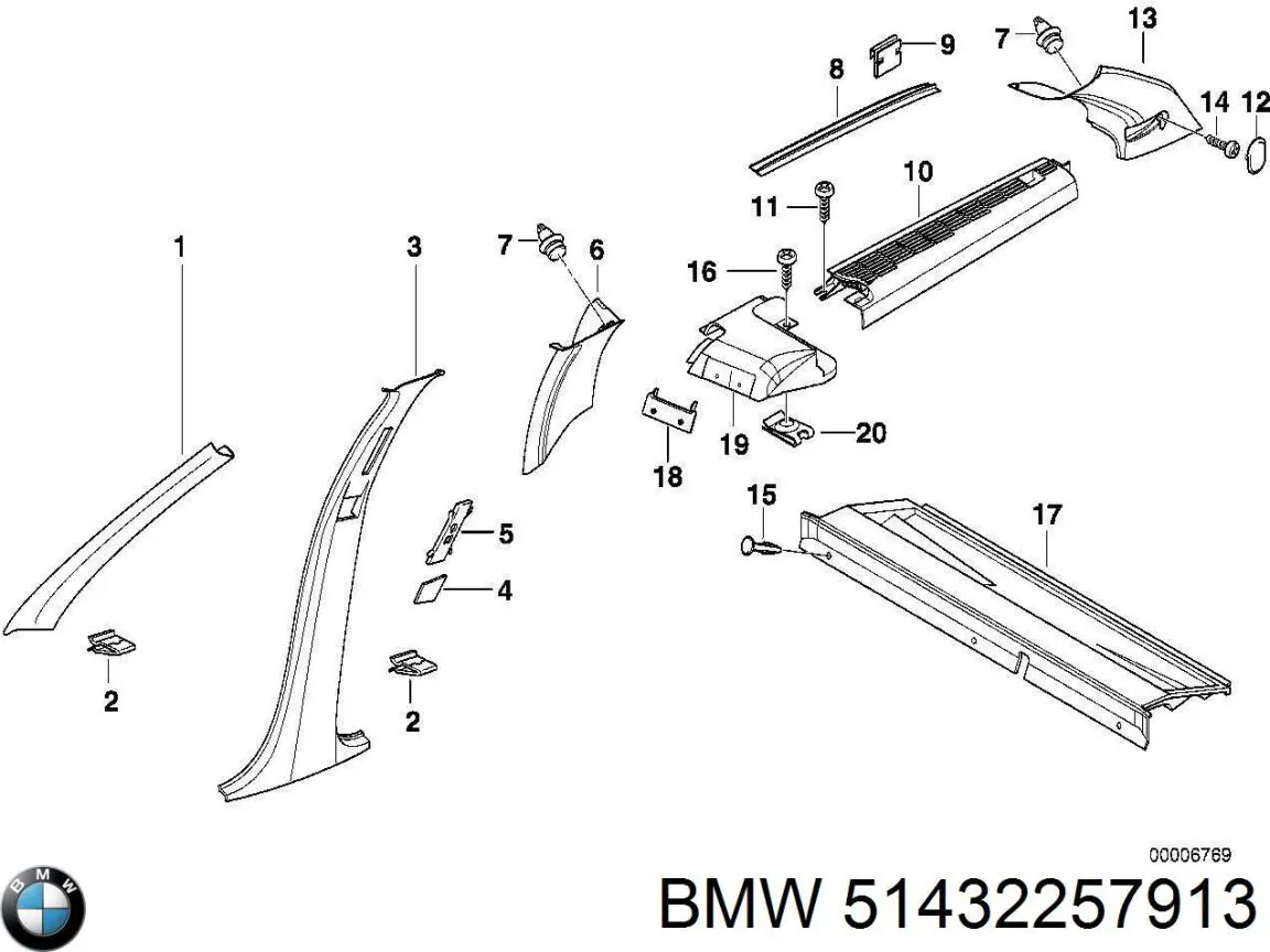  BMW 51432257913 ціна, від 280.49 USD