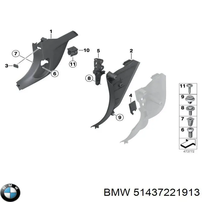 Купити 51437221913 BMW 