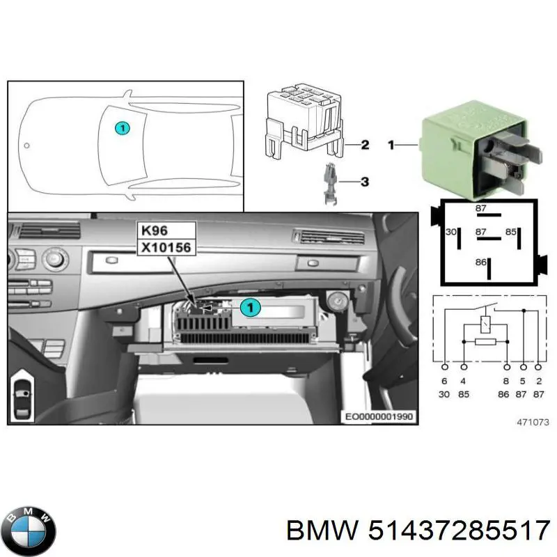 Купити 51437285517 BMW Обшивка стійки кузова внутрішня, передня ліва
