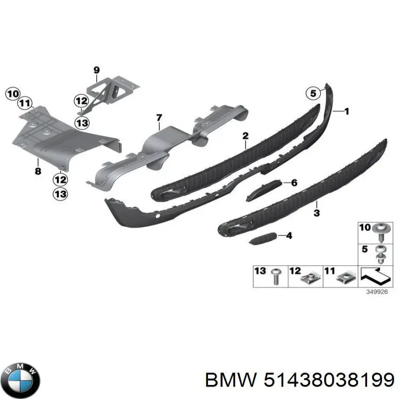 Купити 51438038199 BMW 