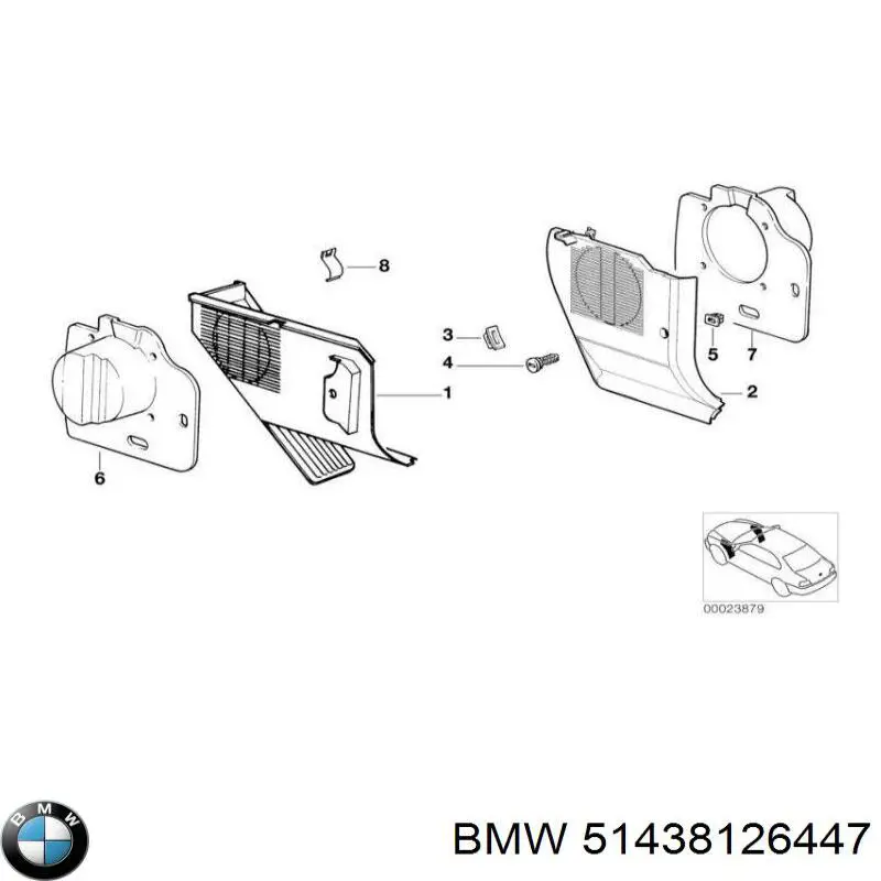  BMW 51438126447 ціна, від 83.48 USD
