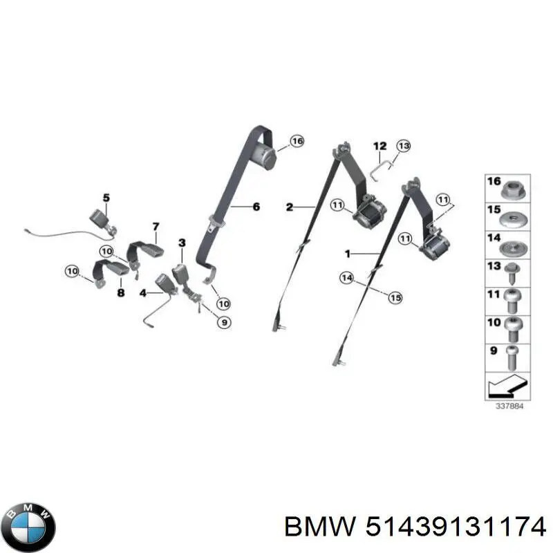  BMW 51439131174 ціна, від 173.98 USD