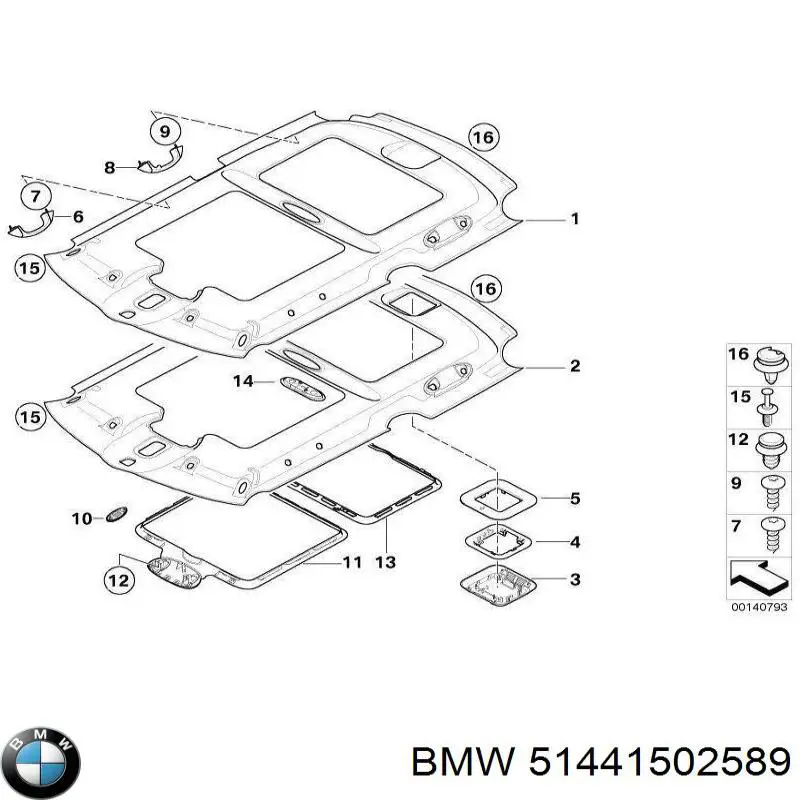 51441502589 BMW Ізоляція термошумова