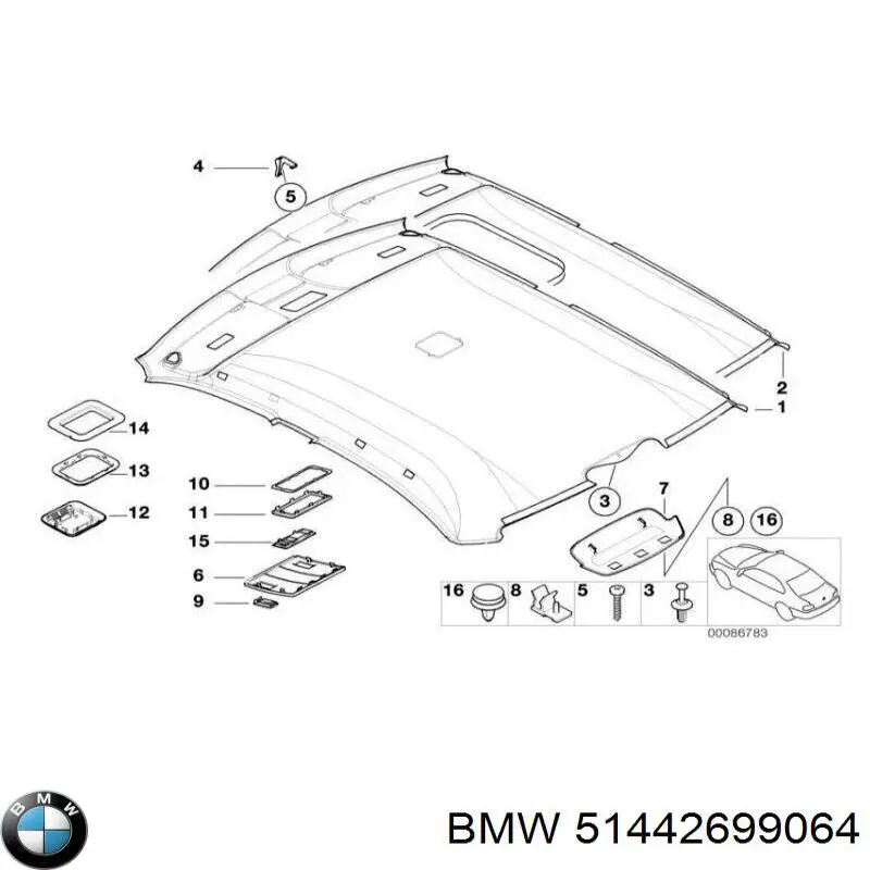 51442699064 BMW Решітка радіатора