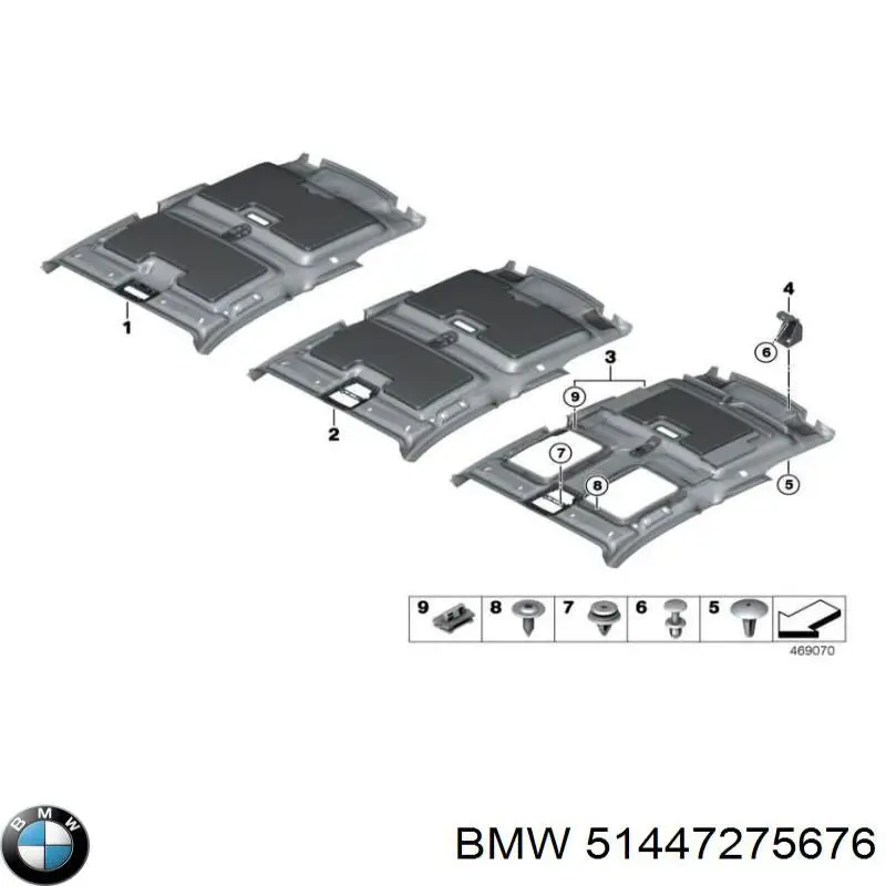 Обшивка даху BMW 7275676 ціна, від 180.48 USD