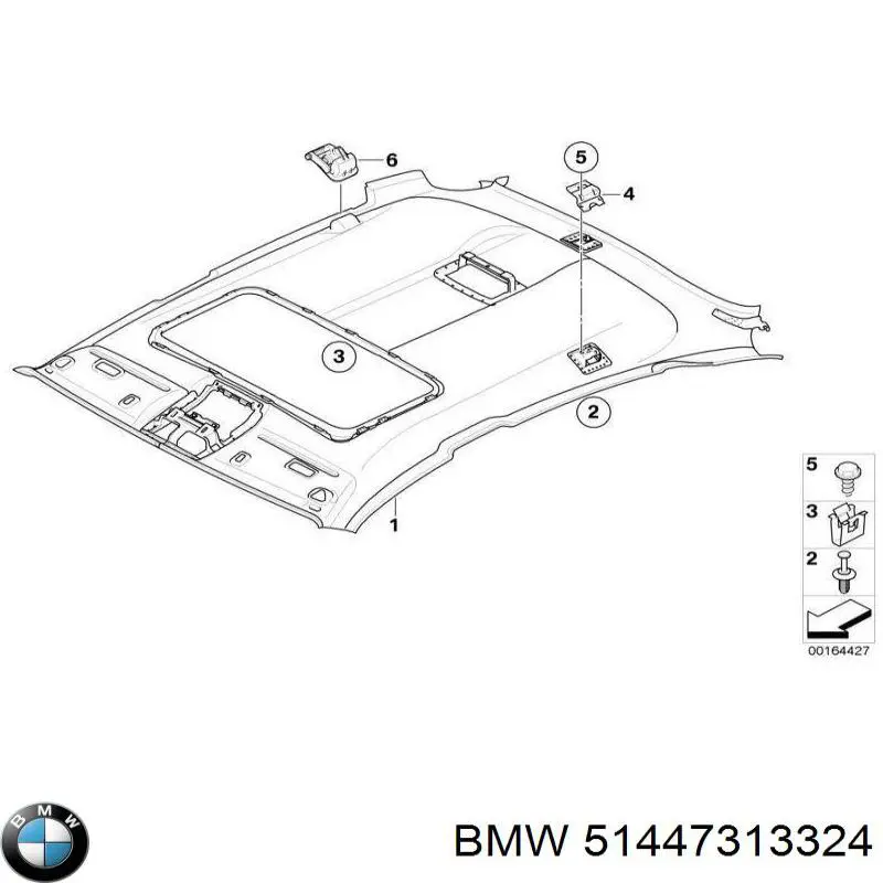 Облицювання стелі BMW 51447313324 ціна, від 145.60 USD