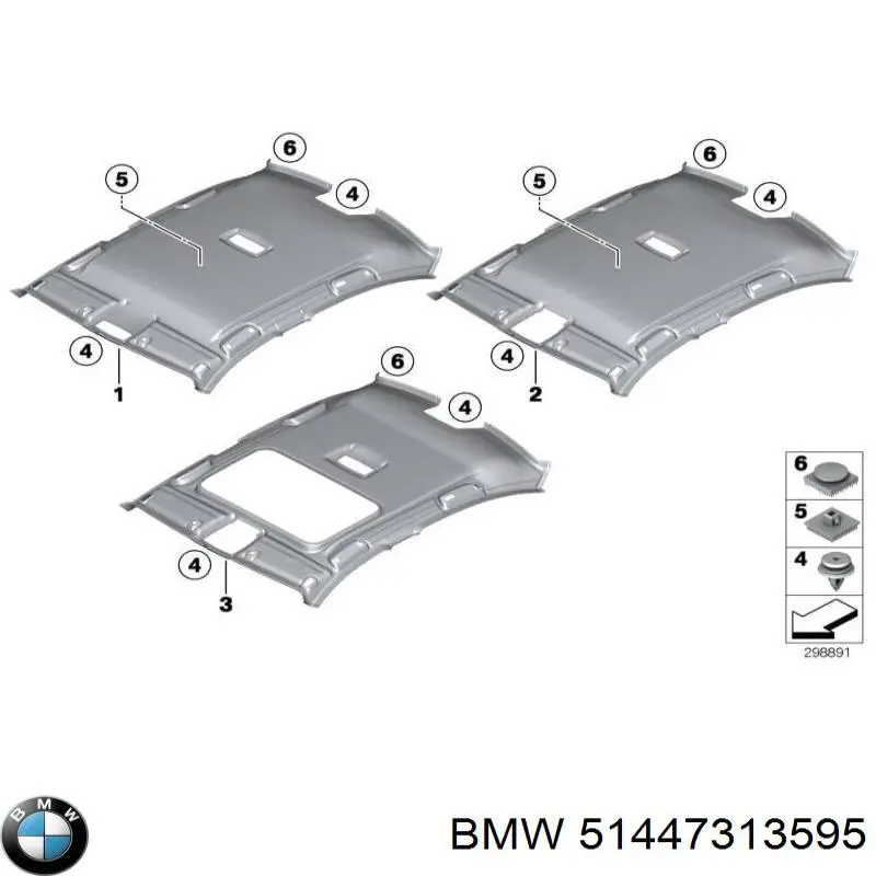 51447313595 BMW Оббивка кузова