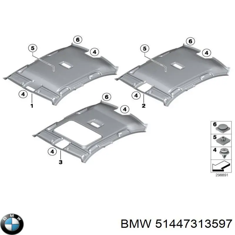 51447313597 BMW Ізоляція термошумова