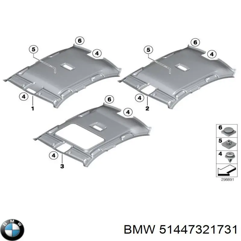 51447321731 BMW Оббивка кузова