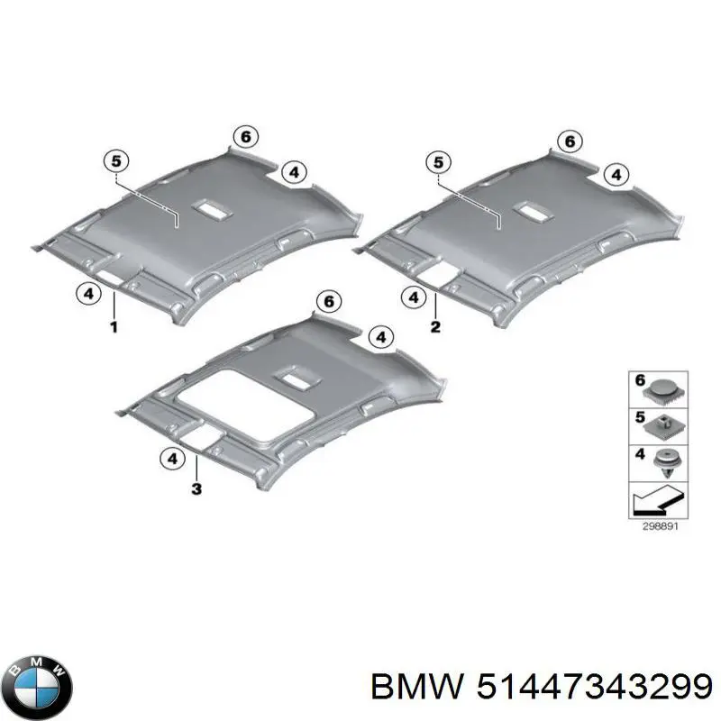 51447343299 BMW Оббивка кузова