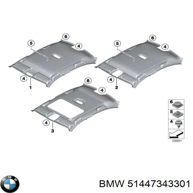 51447343301 BMW Оббивка кузова