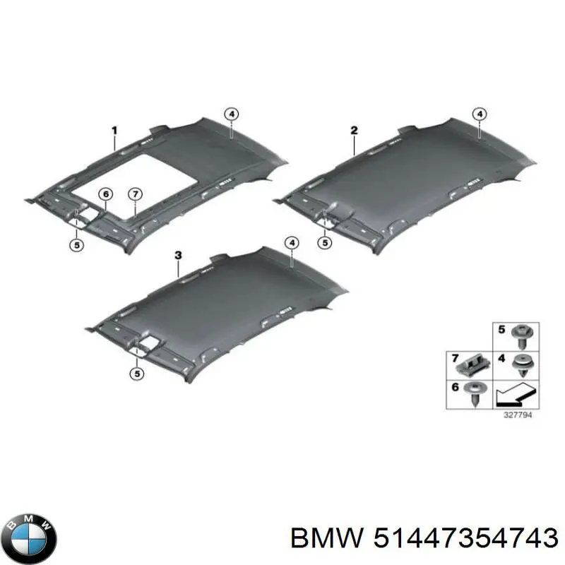 51447354743 BMW Оббивка кузова