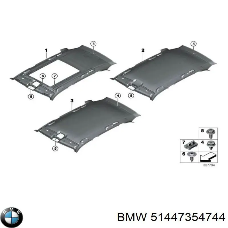 Обшивка даху BMW 51447354744 ціна, від 1334.68 USD
