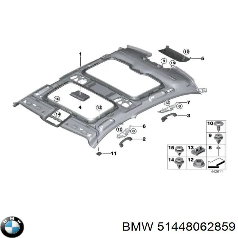 51448062859 BMW Ізоляція термошумова